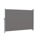 Instahut Side Awning Sun Shade Outdoor Retractable Privacy Screen 1.8X3M Grey - Side View
