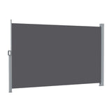 Instahut 2X3.5M Side Awning Retractable Privacy Screen Outdoor Sun Shade Grey - Side View