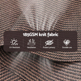Instahut 3X2.5M Outdoor Blinds Awning Roll Down Retractable Knit Fabric Outdoor Blinds Window Shade Brown - Rear View