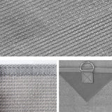 Caravan Privacy Screen Roll Out Awning 4.3X1.95M End Wall Side Sun Shade Grey - Side View