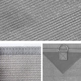 Caravan Privacy Screen Roll Out Awning 1.95 x 2.2M Sun Shade End Wall Side Grey - Side View