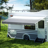 Weisshorn 13ft Caravan Awning RV Replacement Fabric 3.65M x 2.42M - Low Angle