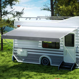 Weisshorn 14ft Caravan Awning RV Replacement Fabric 3.95M x 2.42M - Low Angle