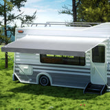 Weisshorn 15ft Caravan Awning RV Replacement Fabric 4.32M x 2.42M - Low Angle