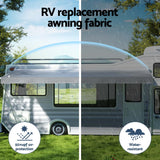 Weisshorn 18ft Caravan Awning RV Replacement Fabric 5.20M x 2.42M - Top-Down View