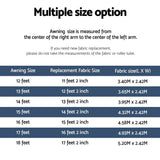 Weisshorn 18ft Caravan Awning RV Replacement Fabric 5.20M x 2.42M - Close-Up Angle