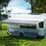 Weisshorn 18ft Caravan Awning RV Replacement Fabric 5.20M x 2.42M - Low Angle
