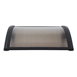 Instahut Window Awning Drainage 0.6mx0.6m Outdoor Brown
