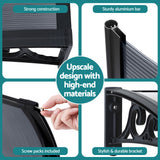 Instahut Window Awning Drainage 0.6mx0.6m Outdoor Grey - Extra Image