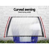 Instahut Window Door Awning 1mx1.5m Transparent