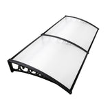 Instahut Window Awning Door Canopy 1mx2m Transparent - Low Angle
