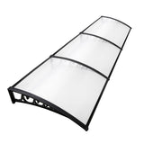 Instahut Window Door Awning 1mx3m Transparent - Low Angle