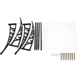 Instahut Window Door Awning 1mx3m Transparent - Rear View