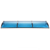 Instahut Window Door Awning 1mx3m Blue - Side View