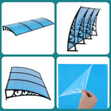 Instahut Window Door Awning 1mx3m Blue