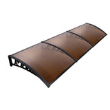 Instahut Window Door Awning 1mx3m Brown - Low Angle
