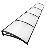 Instahut Window Door Awning 1mx4m Transparent - Low Angle