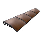 Instahut Window Door Awning 1mx4m Brown - Low Angle