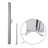 Instahut Retractable Side Awning Shade 1.8 x 3m - Grey - Rear View