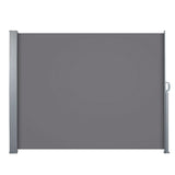 Set of 2 Instahut Side Awning Sun Shade Outdoor Blinds Retractable Screen 1.8X3M GR - Side View