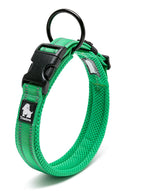 True Love Heavy Duty Reflective Dog Collar - Green, XL-1962324886286372864