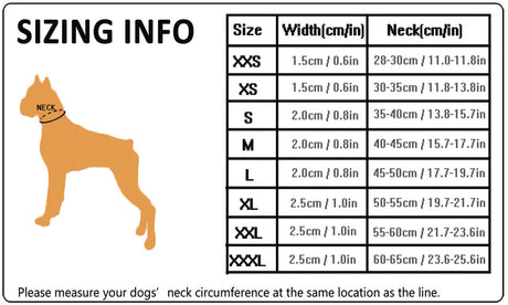 True Love Heavy Duty Reflective Dog Collar - Orange, 3XL-1962324877247647746