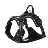 True Love No Pull Explosion Proof Dog Harness - Black, XS - Front View