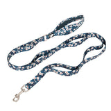True Love Floral Multi Handle Dog Lead - Blue, L - Front View