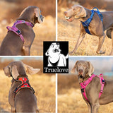 True Love No Pull Explosion Proof Dog Harness - Grey, XL - Side View