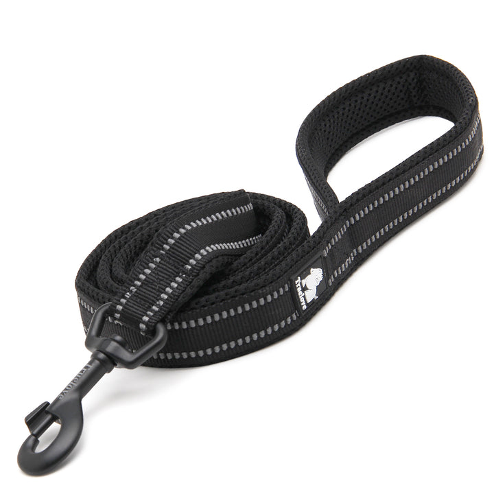 True Love Reflective Pet Leash 2m - Black, M-1962324896558223360