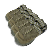 Whinhyepet Outdoor Adventure Dog Shoes - Green, Size 4 - Close-Up Angle