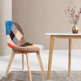 Artiss Dining Chairs Set of 2 Fabric Retro Replica DSW - Low Angle