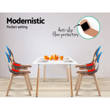 Artiss Dining Chairs Set of 4 Fabric Retro Replica DSW - Side View