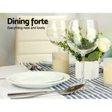 Artiss Dining Table Round White 4 Seater 90CM - 45-Degree Angle