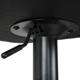 Artiss 2x Bar Stools Kitchen Swivel Bar Stool Gas Lift Chairs Barstools Brown - Side View