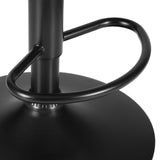 Artiss 2x Bar Stools Kitchen Swivel Bar Stool Gas Lift Chairs Barstools Brown - Top-Down View