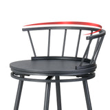 Artiss 2x Bar Stools Swivel Metal Chairs - Side View