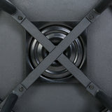Artiss 2x Bar Stools Swivel Metal Chairs - Top-Down View