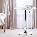 Artiss Bar Table Gas Lift Round White - Extra Image