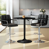 Artiss Bar Table and Stools Set Dining Desk Kitchen Chairs Cafe Pub - Close-Up Angle