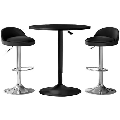 Artiss Bar Table and Stools Set Dining Desk Kitchen Chairs Cafe Pub