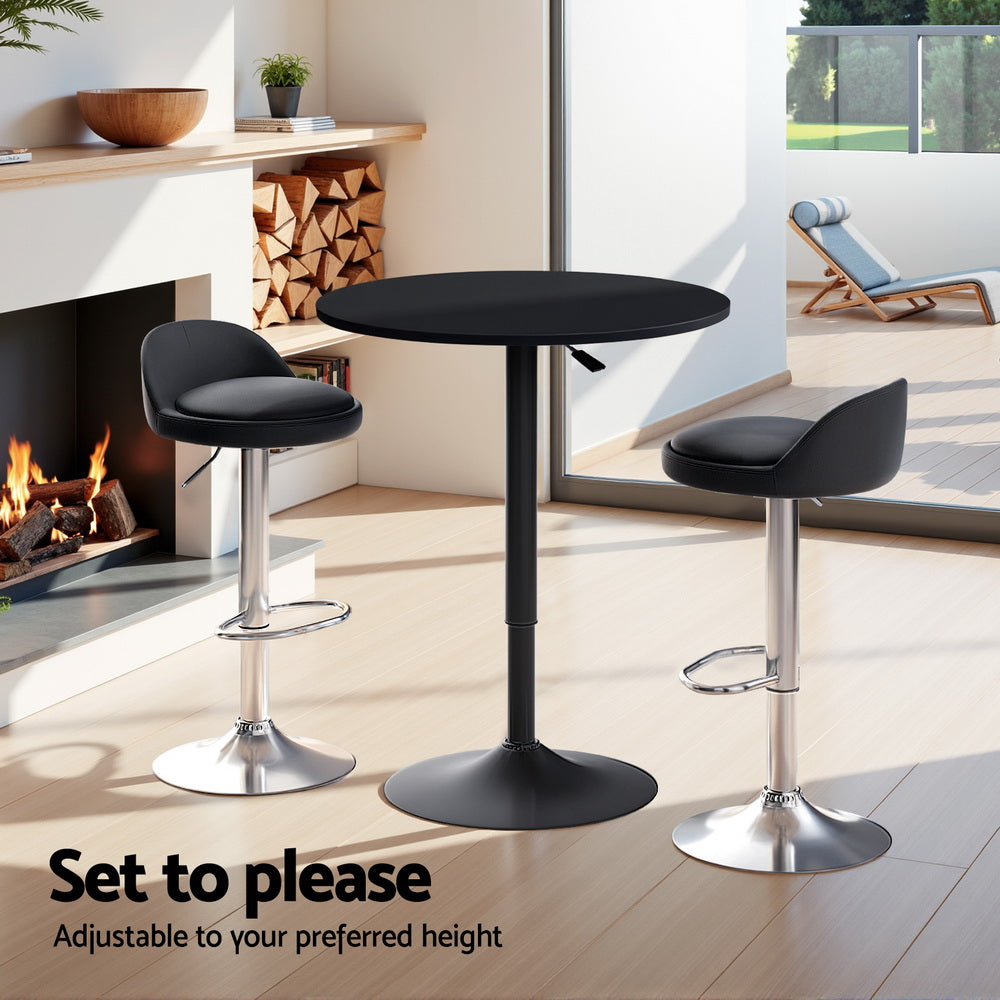 Artiss Bar Table and Stools Set Dining Desk Kitchen Chairs Cafe Pub
