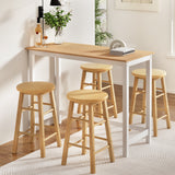 Artiss Bar Table and Stools Set Dining Desk Kitchen Chairs Cafe Pub - Close-Up Angle