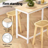 Artiss Bar Table and Stools Set Dining Desk Kitchen Chairs Cafe Pub - 45-Degree Angle