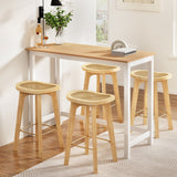 Artiss Bar Table and Stools Set Dining Desk Kitchen Chairs Cafe Pub - Low Angle