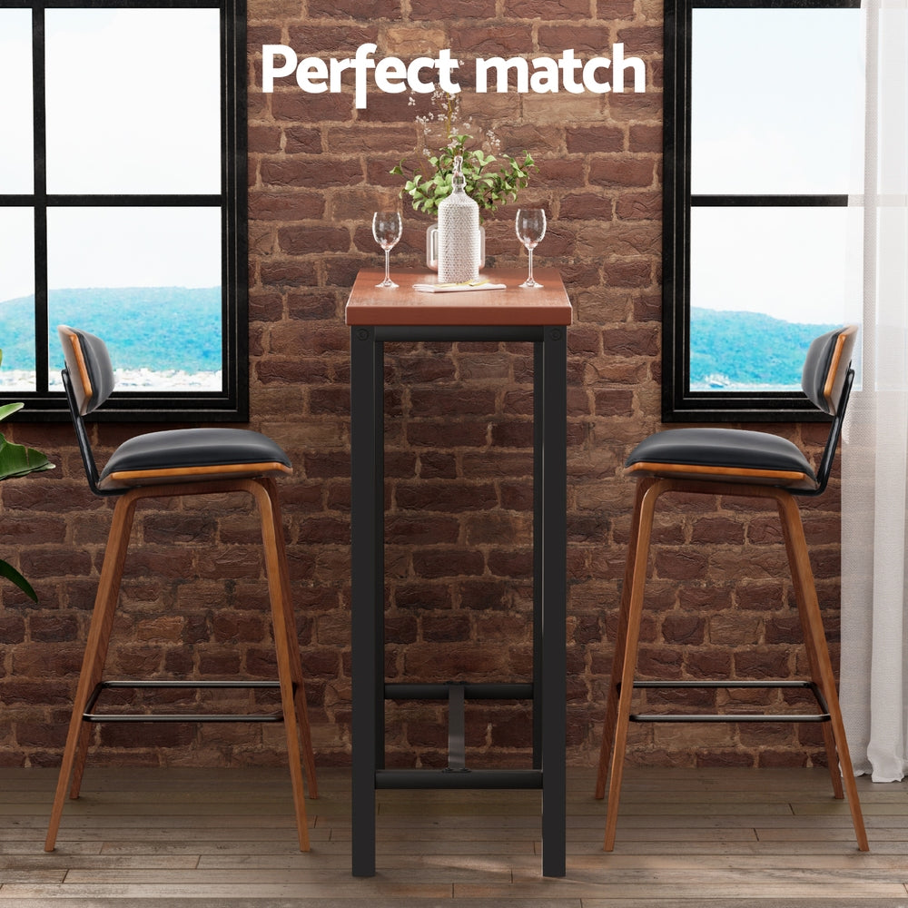 Artiss Bar Table and Stools Set Dining Desk Kitchen Chairs Cafe Pub