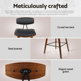 Artiss Bar Table and Stools Set Dining Desk Kitchen Chairs Cafe Pub - Rear View