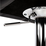Artiss 2x Bar Stools Gas Lift Leather Padded Stool Black - Rear View
