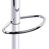 Artiss 2x Bar Stools Gas Lift Leather Padded White - Low Angle