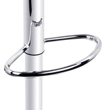 Artiss Bar Stools Gas Lift Leather w/Armrest Black - Close-Up Angle